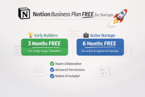 Read more about the article Notion for Startups: Notion Offers 3 to 6 Months Free for Startups: Here’s How to Claim This Powerful Productivity Upgrade