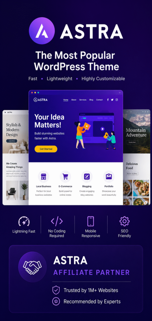 Astra theme Banner
