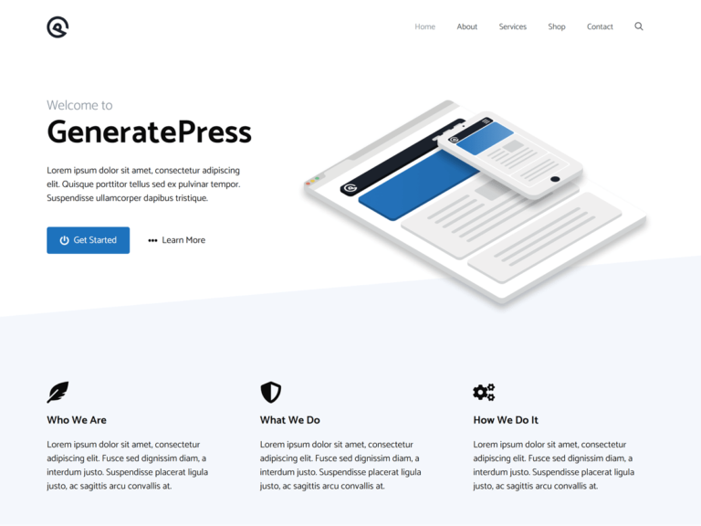 GeneratePress Theme image