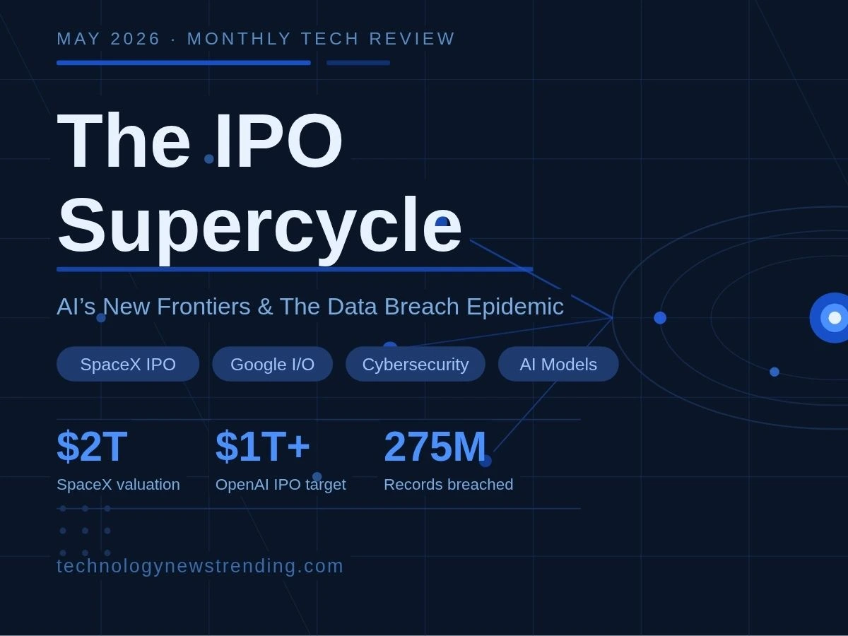 You are currently viewing May 2026: The IPO Supercycle, AI’s New Frontiers & The Data Breach Epidemic