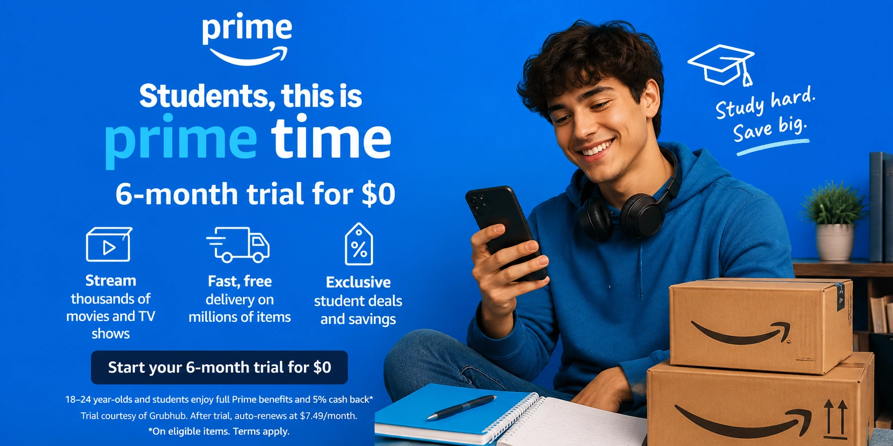 You are currently viewing Amazon Prime for Students: Get 6 Months FREE + Half-Price Membership (2026 Guide)